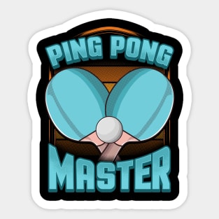 Ping Pong Master Table Tennis Pingpong Sticker